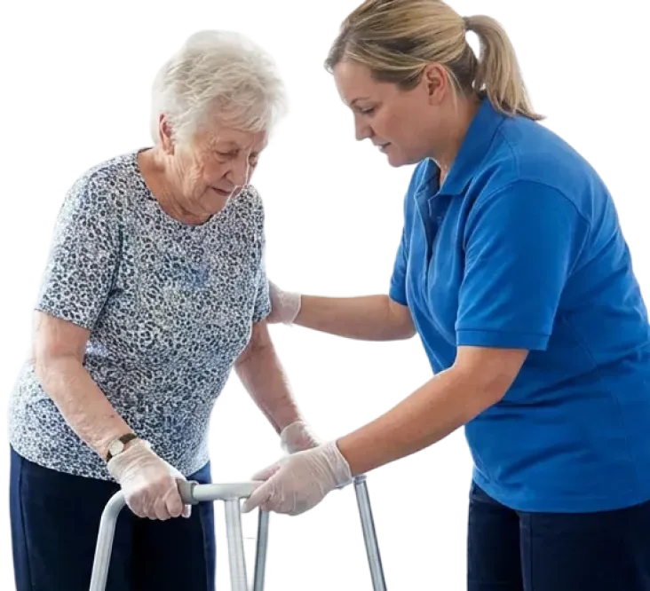 Carer delivering specialist support